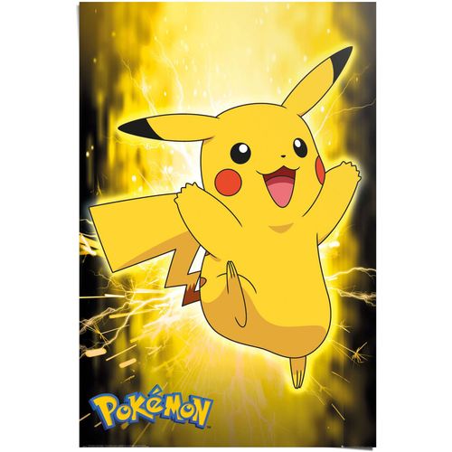 8714597580600 - Poster REINDERS Pickahu Pokémon gelb (farbe bild(er) gelb) B61cm H915cm Papier Bilder