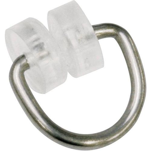 4003018001102 - Gardinenring T-Tollringe Gr 1 silber (transparent silberfarben) 20 Stk Gardinenbefestigungen Serie T-Schiene