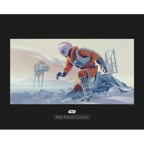 4055065164101 - Bild KOMAR Star Wars Classic RMQ Hoth Battle Pilot bunt (farbe bild(er) bunt) B50cm H40cm Holz Papier Bilder Wandbild zur Dekoration im Kinderzimmer - ohne Rahmen