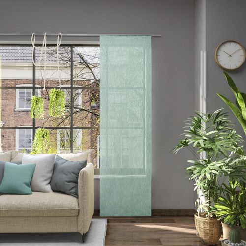 4006470502408 - Schiebegardine NEUTEX FOR YOU Libre-ECO grün (salbei) B60cm H225cm Jacquard Polyester Gardinen Nachhaltig nach Maß 4006470502408 - Schiebegardine NEUTEX FOR YOU Libre-ECO grün (salbei) B60cm H225cm Jacquard Polyester Gardinen Nachhaltig nach Maß