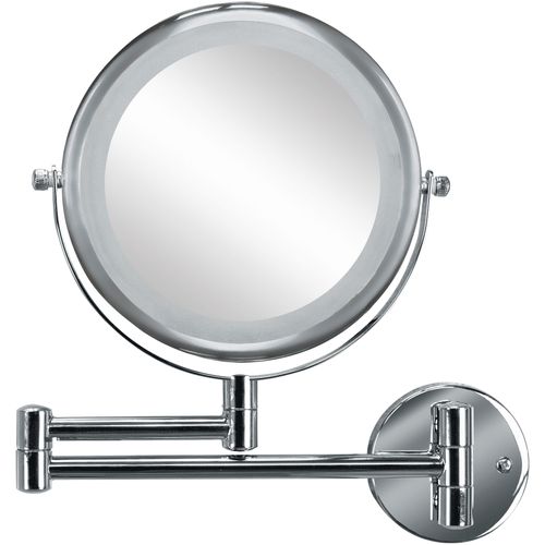 4004478291218 - Kosmetikspiegel KLEINE WOLKE Brilliant Mirror silber (silberfarben) Spiegel H 27cm Ø 175cm Metall Glas 3-fach Vergrösserung H27cm