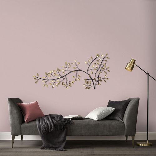 5011583537284 - Wandbild ART FOR THE HOME Branch gold (farbe bild(er) gold) B108cm H49cm T2cm Ø2cm Metall Bilder ration Metal Kunst Gold Zweig 108m x 49 cm