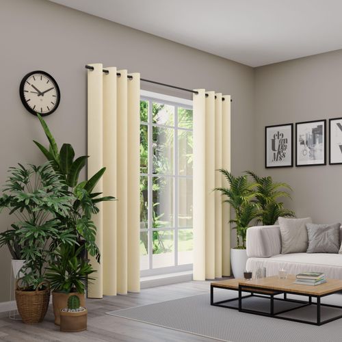 4006470539343 - Vorhang NEUTEX FOR YOU BELMONDO beige B138cm H285cm Polyester Gardinen Uni mit samtiger Oberfläche nach Maß