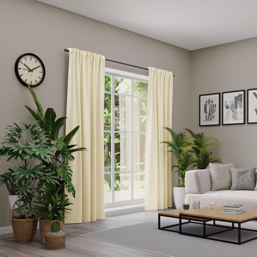 4006470534393 - Vorhang NEUTEX FOR YOU BELMONDO Gardinen Gr 280 cm Multifunktionsband 138 cm beige Uni mit samtiger Oberfläche nach Maß