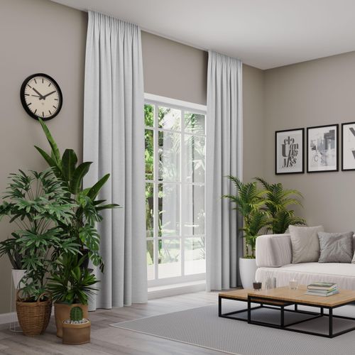 4006470586057 - Vorhang nach Maß NEUTEX FOR YOU ARUBA grau (hellgrau) B137cm H270cm Jacquard Obermaterial 100% Polyester Gardinen nach Maß Uni Dimout hochwertige Webstruktur 4006470586057 - Vorhang nach Maß NEUTEX FOR YOU ARUBA grau (hellgrau) B137cm H270cm Jacquard Obermaterial 100% Polyester Gardinen nach Maß Uni Dimout hochwertige Webstruktur