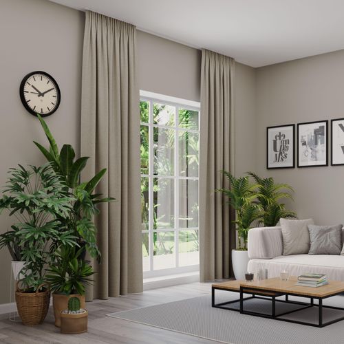 4006470585388 - Vorhang nach Maß NEUTEX FOR YOU ARUBA beige (dunkelbeige) B137cm H270cm Jacquard Obermaterial 100% Polyester Gardinen nach Maß Uni Dimout hochwertige Webstruktur 4006470585388 - Vorhang nach Maß NEUTEX FOR YOU ARUBA beige (dunkelbeige) B137cm H270cm Jacquard Obermaterial 100% Polyester Gardinen nach Maß Uni Dimout hochwertige Webstruktur