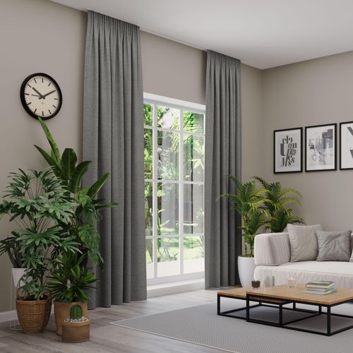 4006470586767 - Vorhang nach Maß NEUTEX FOR YOU ARUBA grau (dunkelgrau) B137cm H155cm Jacquard Obermaterial 100% Polyester Gardinen nach Maß Uni Dimout hochwertige Webstruktur 4006470586767 - Vorhang nach Maß NEUTEX FOR YOU ARUBA grau (dunkelgrau) B137cm H155cm Jacquard Obermaterial 100% Polyester Gardinen nach Maß Uni Dimout hochwertige Webstruktur