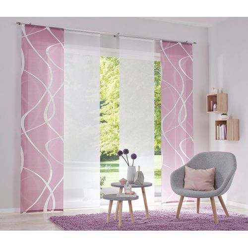 4006470460524 - Schiebegardine NEUTEX FOR YOU Rumbek Gr 1 rosa (altrosa) B57cm H145cm Scherli Polyester Gardinen inkl Befestigungszubehör Breite 57 cm