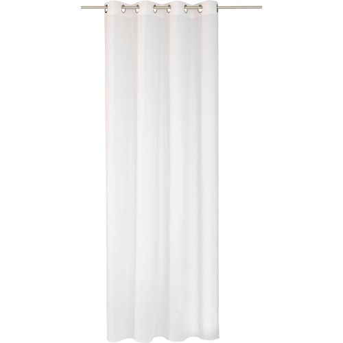 4004567353964 - Gardine WIRTH Audrey weiß Gardinen 105cm Ösen 650cm Polyester Fertigstore mit Ösen (Ø 4 cm) nach Maß B650cm H105cm
