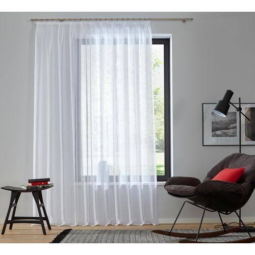 6920192973736 - Gardine MY HOME Dolly Gr 2 weiß B300cm H120cm Polyester Gardinen Fertiggardine Fertigstore Gardine Gardinenstore Langstore Bestseller mit 45 Sternen Store