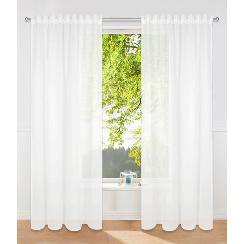 6941446631882 - Gardine MY HOME Dolly Gr 4 beige (naturweiß) B140cm H245cm Polyester Polyester Gardinen transparent glatt gewebt