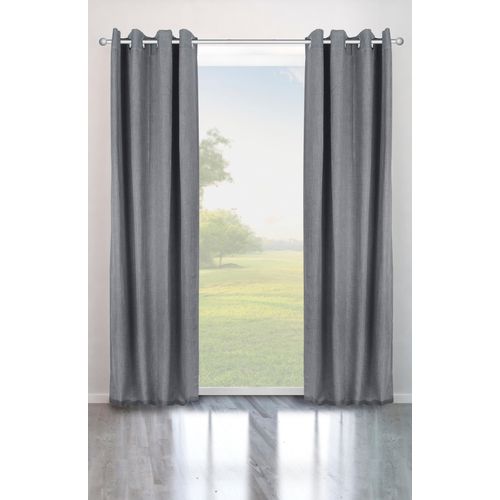 6972828881625 - Verdunkelungsvorhang BRUNO BANANI Bela Gr 3 grau B130cm H225cm Polyester Gardinen blickdicht meliert verschiedene Größen 6972828881625 - Verdunkelungsvorhang BRUNO BANANI Bela Gr 3 grau B130cm H225cm Polyester Gardinen blickdicht meliert verschiedene Größen