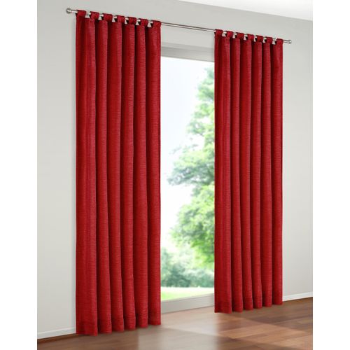 4004567026011 - Vorhang WIRTH Trondheim 328 g m² Gr 8 rot Gardinen 160cm Schlaufen 172cm Polyacryl B172cm H160cm