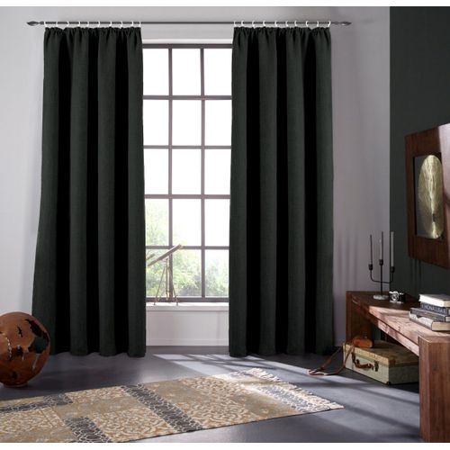 4068223563166 - Verdunkelungsvorhang BRUNO BANANI Bela Gr 1 grau (anthrazit) B130cm H145cm Polyester Gardinen blickdicht meliert verschiedene Größen 4068223563166 - Verdunkelungsvorhang BRUNO BANANI Bela Gr 1 grau (anthrazit) B130cm H145cm Polyester Gardinen blickdicht meliert verschiedene Größen