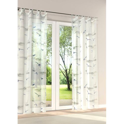 4028298319624 - Vorhang STICKEREIEN PLAUEN Möwe Gardinen Gr 125 cm Schlaufen 130 cm blau (blau grau weiß) Schlaufen 4028298319624 - Vorhang STICKEREIEN PLAUEN Möwe Gardinen Gr 125 cm Schlaufen 130 cm blau (blau grau weiß) Schlaufen