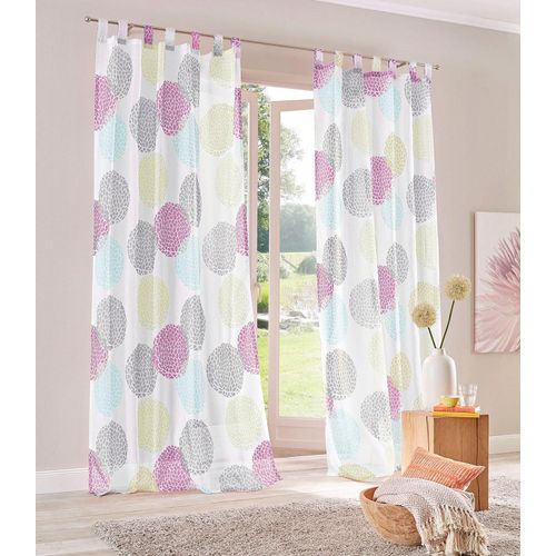 6920192992034 - Gardine MY HOME Belem Gardinen Gr 145 cm Schlaufen 140 cm blau Schlaufen Gardine 1 Schal Vorhang Fertiggardine transparent