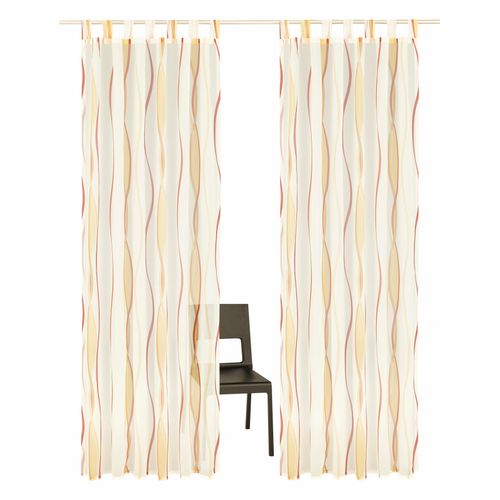 6920192997510 - Gardine MY HOME DIMONA Gardinen Gr 145 cm Schlaufen 140 cm orange (creme terra) Schlaufen Gardine 2-er Set transparent Voile Polyester 6920192997510 - Gardine MY HOME DIMONA Gardinen Gr 145 cm Schlaufen 140 cm orange (creme terra) Schlaufen Gardine 2-er Set transparent Voile Polyester