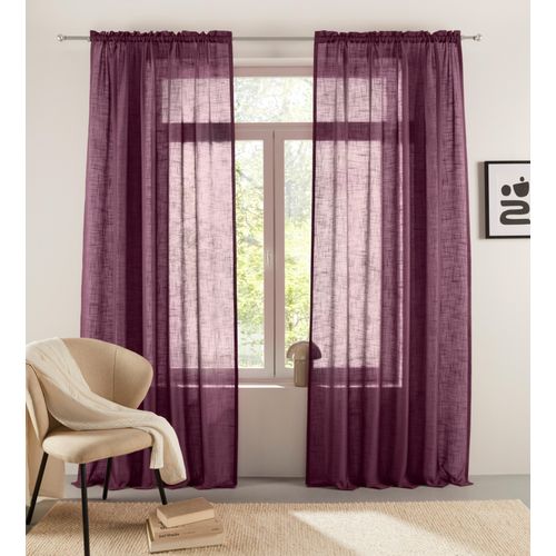 4068223937660 - Gardine Marusha Gr 2 mauve wine B140cm H175cm Polyester LEGER HOME BY LENA GERCKE Gardinen 1 Schal Leinenoptik gewebt verschiedene Größen 4068223937660 - Gardine Marusha Gr 2 mauve wine B140cm H175cm Polyester LEGER HOME BY LENA GERCKE Gardinen 1 Schal Leinenoptik gewebt verschiedene Größen