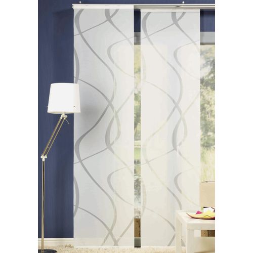 4006470460630 - Schiebegardine NEUTEX FOR YOU Rumbek Gr 4 weiß (wollweiß) B57cm H245cm Scherli Polyester Gardinen inkl Befestigungszubehör Breite 57 cm