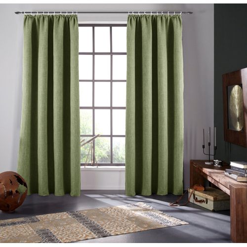 4068223564903 - Verdunkelungsvorhang BRUNO BANANI Bela Gr 1 grün B130cm H145cm Polyester Gardinen blickdicht meliert verschiedene Größen 4068223564903 - Verdunkelungsvorhang BRUNO BANANI Bela Gr 1 grün B130cm H145cm Polyester Gardinen blickdicht meliert verschiedene Größen