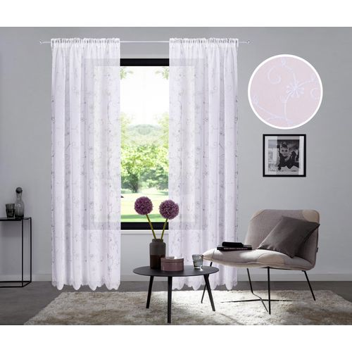 4068222633006 - Gardine HOME AFFAIRE Bisel Gr 1 weiß (blanc) B130cm H145cm Polyester Gardinen