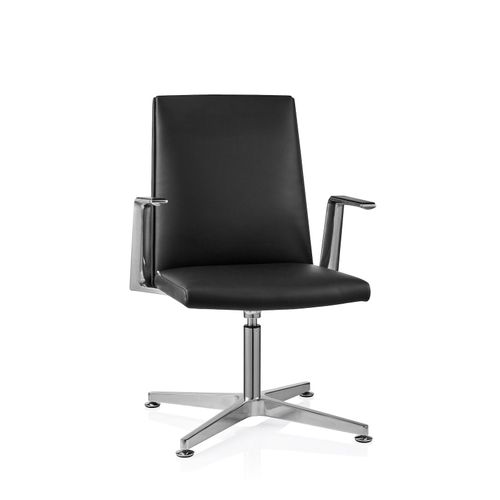 4064323108559 - Besucherstuhl Konferenzstuhl AMBASSADO V Kunstleder mit Armlehnen