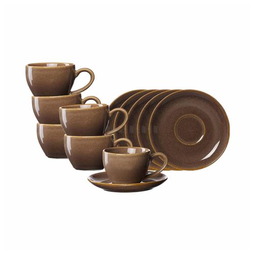 4262517048166 - Espressotassen mit Untertassen Sahara 100 ml 6er Set 4262517048166 - Espressotassen mit Untertassen Sahara 100 ml 6er Set