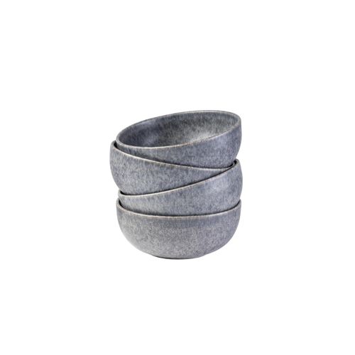 9001794973984 - Gipfelstück Schüssel-Set Steinzeug MoosNStein (Farbe Grau)