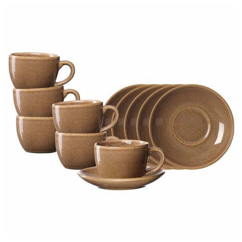 4262517048081 - Kaffeetassen mit Untertassen Sahara 230 ml 6er Set