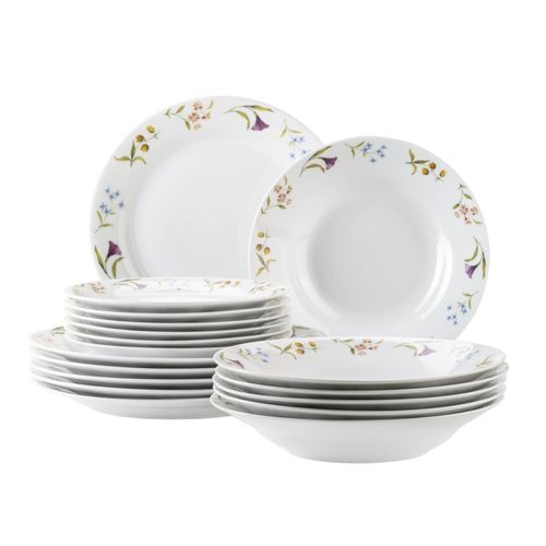 9010933058468 - Teller-Set Porzellan Zosma Weiß 9010933058468 - Teller-Set Porzellan Zosma Weiß