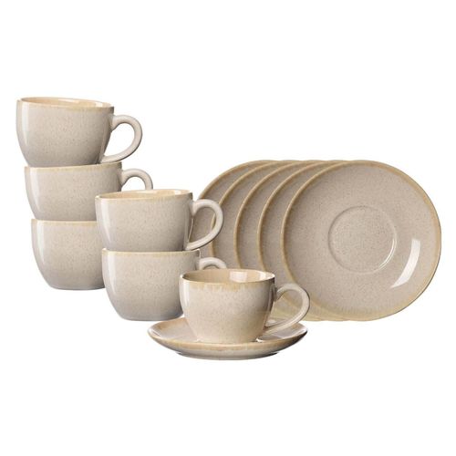 4262517048074 - Kaffeetassen mit Untertassen Sahara 230 ml 6er Set 4262517048074 - Kaffeetassen mit Untertassen Sahara 230 ml 6er Set