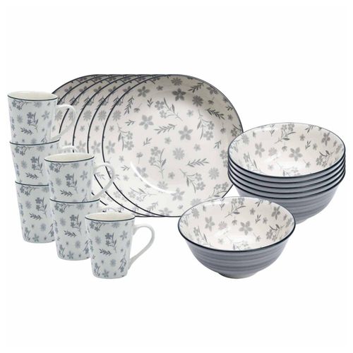 4262517047664 - Frühstücks-Set Sendai Blume 18er Set 4262517047664 - Frühstücks-Set Sendai Blume 18er Set