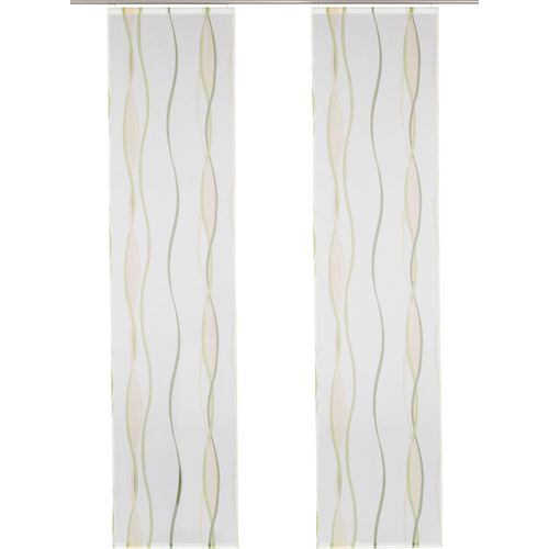 6920192989607 - Schiebegardine MY HOME Dimona Gr 2 beige (creme grün) B57cm H175cm Voile Polyester Gardinen 2-er Set Fertiggardine mit Befestigungszubehör Wellen 6920192989607 - Schiebegardine MY HOME Dimona Gr 2 beige (creme grün) B57cm H175cm Voile Polyester Gardinen 2-er Set Fertiggardine mit Befestigungszubehör Wellen