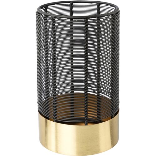 4064118178422 - Windlicht Kerzenhalter Alienor gold (schwarz goldfarben) H22cm Ø13cm Metall Kerzenhalter aus Metall mit Draht-Struktur 4064118178422 - Windlicht Kerzenhalter Alienor gold (schwarz goldfarben) H22cm Ø13cm Metall Kerzenhalter aus Metall mit Draht-Struktur