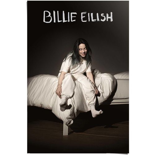 8714597590425 - Poster REINDERS Poster Billie Eilish When We All Fall Asleep Where Do We Go? schwarz (farbe bild(er) schwarz) B61cm H915cm Papier Bilder