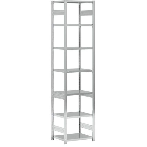 4255821504510 - eurokraft pro Lager-Steckregal verzinkt Bauart mittelschwer Regalhöhe 3000 mm doppelseitig Bodentiefe 600 mm Grundregal 4255821504510 - eurokraft pro Lager-Steckregal verzinkt Bauart mittelschwer Regalhöhe 3000 mm doppelseitig Bodentiefe 600 mm Grundregal