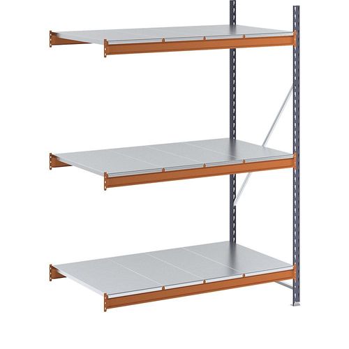 4061753273079 - Weitspannregal Feldlast 1600 kg mit Stahlblechböden HxBxT 2000 x 1400 x 800 mm Anbauregal kaiserkraft