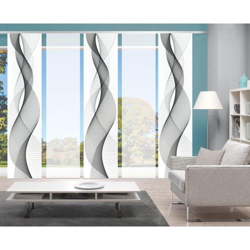 4056751343749 - Schiebegardine HOME WOHNIDEEN OPALIA 5ER SET Gr 1 grau B60cm H245cm Microfaser Polyester Gardinen HxB 245x60 4056751343749 - Schiebegardine HOME WOHNIDEEN OPALIA 5ER SET Gr 1 grau B60cm H245cm Microfaser Polyester Gardinen HxB 245x60