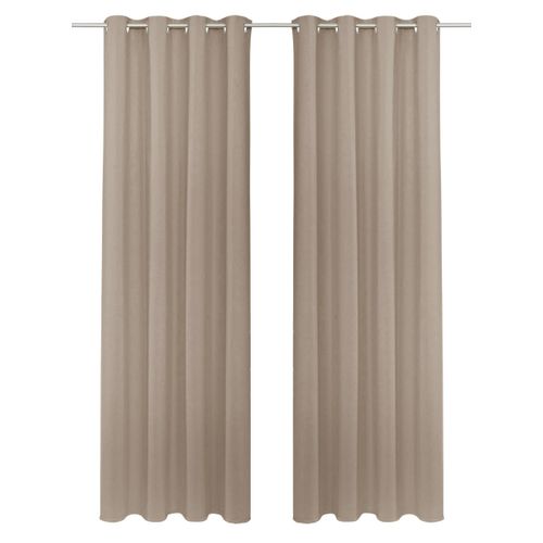 4068223281893 - Gardine MY HOME SOLA Gr 1 grau (taupe) B130cm H145cm Polyester Polyester Gardinen Schal einfarbig Verdunkelung Überbreite 1er 2er Set Gardinen 4068223281893 - Gardine MY HOME SOLA Gr 1 grau (taupe) B130cm H145cm Polyester Polyester Gardinen Schal einfarbig Verdunkelung Überbreite 1er 2er Set Gardinen