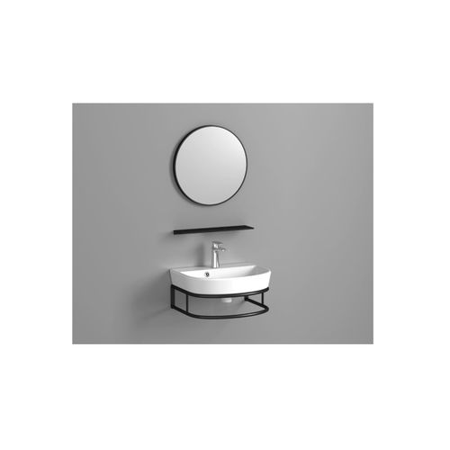9002827073701 - DELTA 45 Waschbecken-Konsolenset mit Spiegel und Ablage