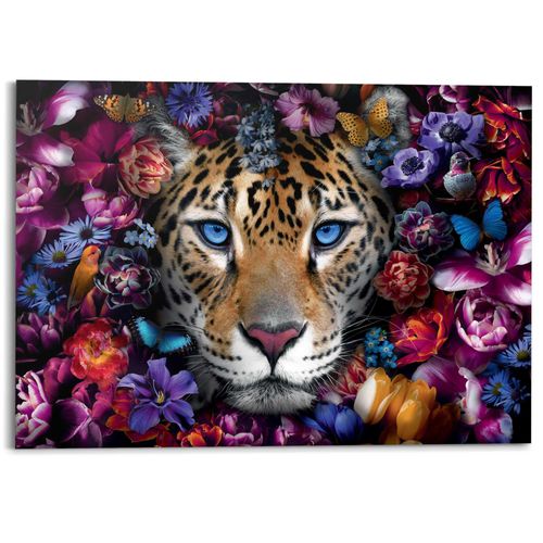 8714597636406 - Deco-Panel REINDERS Flower Cat bunt (farbe bild(er) bunt) B140cm H100cm T2cm MDF Bilder