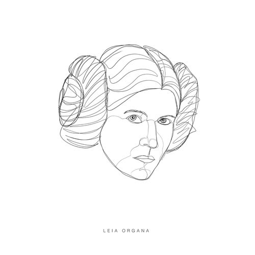 4055065162817 - Bild KOMAR Star Wars Classic Force Faces Leia schwarz-weiß (farbe bild(er) schwarz weiß) B40cm H50cm Holz Papier Bilder Wandbild zur Dekoration im Kinderzimmer - ohne Rahmen