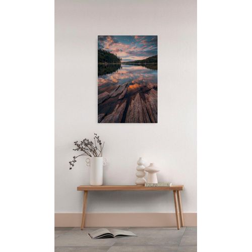 4055065031731 - Leinwandbild Keilrahmenbild - Swedish Structures - Größe 40 x 60 cm Baum Berge Blumen Blätter Foto Jahreszeiten Landschaft Meer Natur Palmen Strand (Packung 1 St) 40x60 cm (Breite x Höhe) Keilrahmenbild bunt