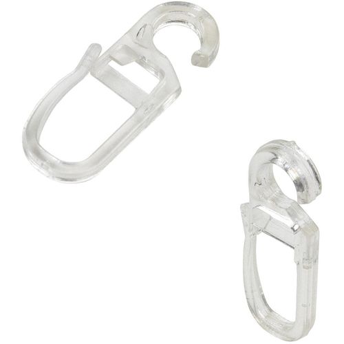 4016318066337 - Faltenclip Gr 1 transparent H32cm Ø062cm Metall Gardinenbefestigungen Faltenlegehaken für Gardinenringe