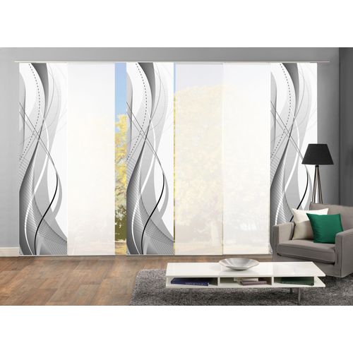 4056751138727 - Schiebegardine HOME WOHNIDEEN WUXi grau B60cm H245cm Polyester Gardinen HxB 245x60 inkl Befestigungszubehör 4056751138727 - Schiebegardine HOME WOHNIDEEN WUXi grau B60cm H245cm Polyester Gardinen HxB 245x60 inkl Befestigungszubehör