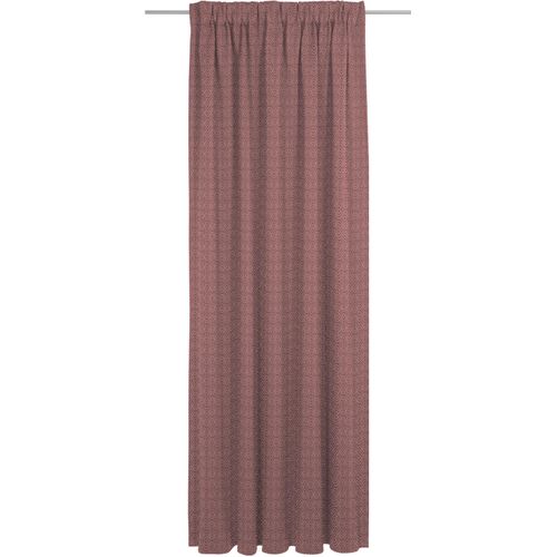 4004567306359 - Vorhang ADAM Graphic Ventus Gardinen Gr 145 cm Multifunktionsband 142 cm rot Esszimmergardinen nachhaltig aus Bio-Baumwolle