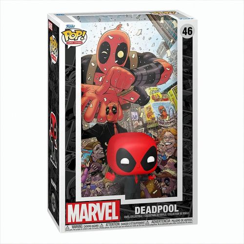 0889698760850 - Sammlerfigur Marvel POP! Comic Cover Vinyl Deadpool (2025) #1 Deadpool in Black Suit