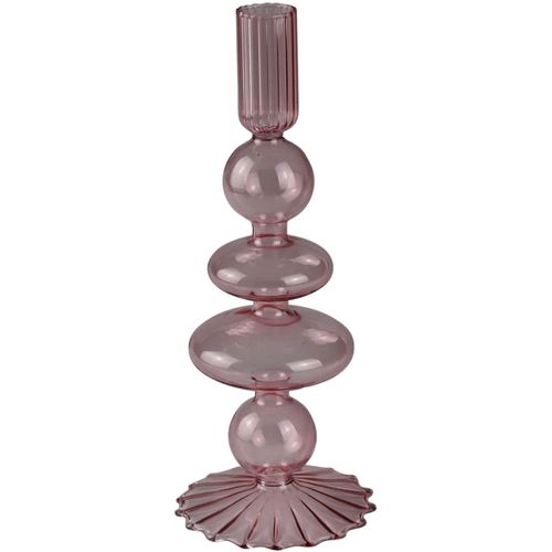4056422305960 - Kerzenständer AM DESIGN aus roséfarbenem Glas rosa (rosé) B82cm H22cm Glas Kerzenhalter stilvolle Ergänzung für romantische Dekorationen 4056422305960 - Kerzenständer AM DESIGN aus roséfarbenem Glas rosa (rosé) B82cm H22cm Glas Kerzenhalter stilvolle Ergänzung für romantische Dekorationen