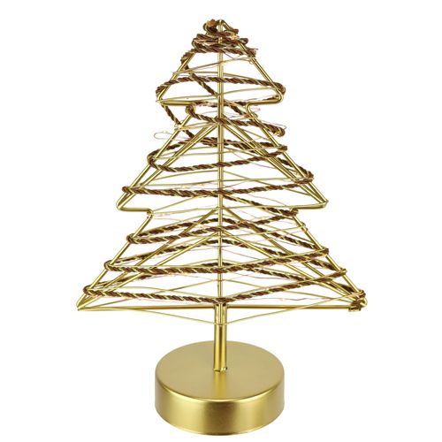 4019844807870 - LED-Dekofigur IGEA LED-Dekoobjekt Baum gold B20cm H28cm Metall Dekofiguren Tannenbaum Metall Gold warmweiß Timer Batteriebetrieb Weihnachtsdeko 4019844807870 - LED-Dekofigur IGEA LED-Dekoobjekt Baum gold B20cm H28cm Metall Dekofiguren Tannenbaum Metall Gold warmweiß Timer Batteriebetrieb Weihnachtsdeko