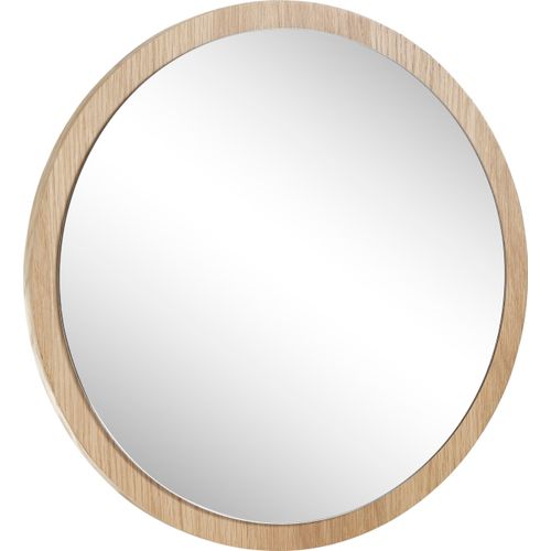 4027207185282 - Xxxl Wandspiegel Agra  Eiche  Holz Glas Holzwerkstoff  Eiche  furniert  rund  40x40x2 cm  Spiegel Wandspiegel